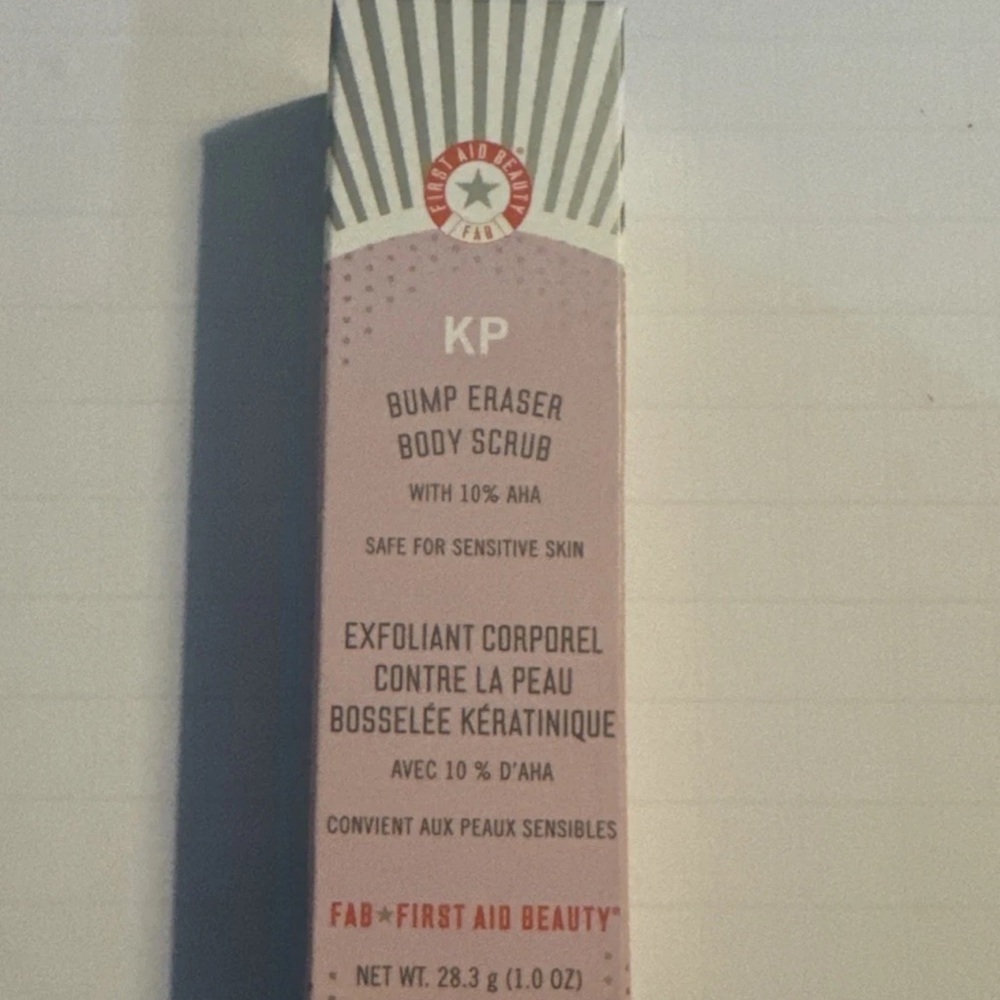 NEW First Aid Beauty KP Bump Eraser Body Scrub - 1oz mini/travel size